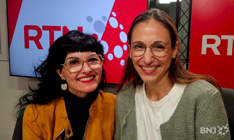 Géraldine Jaquier, et Sarah Vradis-Di Stefano, présidente et vice-présidente de l’association, dans « La Matinale ».