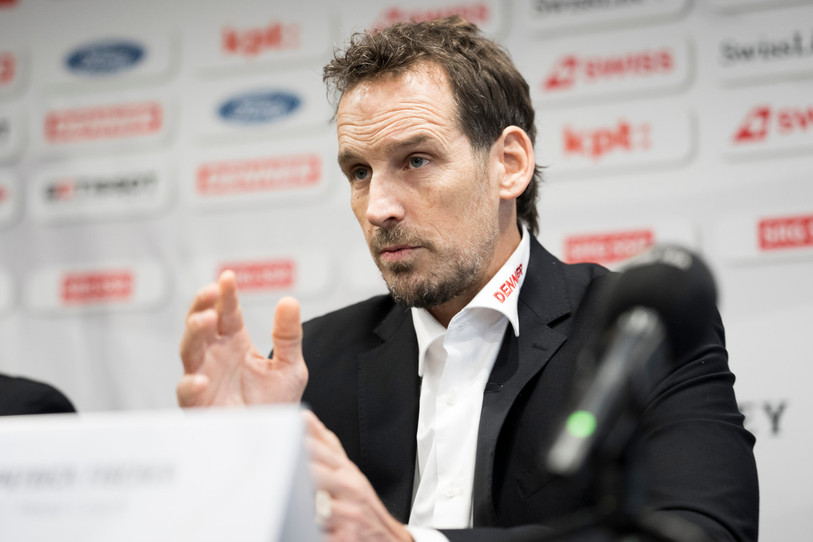 Patrick Fischer passera la main à Jan Cadieux au terme des Mondiaux, après dix ans à la tête de l’équipe de Suisse. (Photo : KEYSTONE/Claudio Thoma.) 