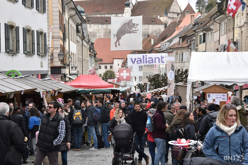 Pas de foule cette année à Porrentruy pour la St-Martin. (photo: archives)