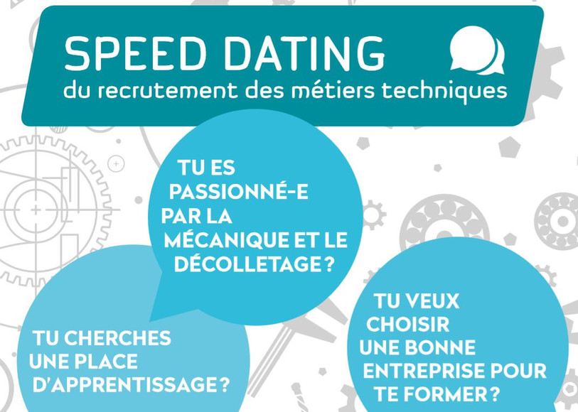 Le Forum de l'Arc héberge le premier speed dating de la technique.
