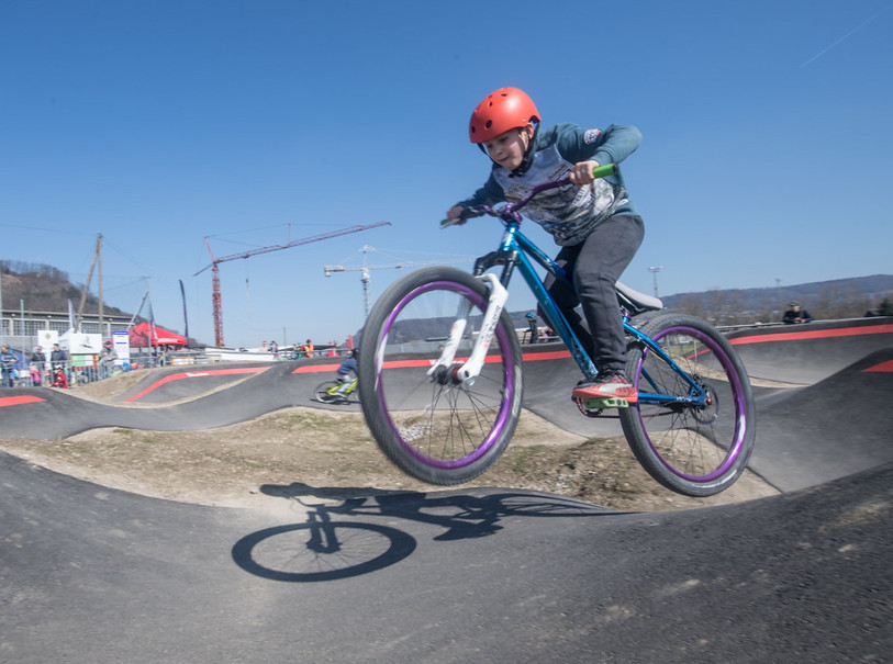 La piste reste à Tavannes jusqu'au 16 août. (Photo : Velosolution)