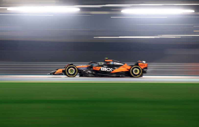 Trois hommes espèrent décrocher le titre mondial, ici le Britannique Lando Norris lors du dernier Grand Prix au Qatar le week-end dernier. (Photo : Keystone / EPA / Ali Haider)