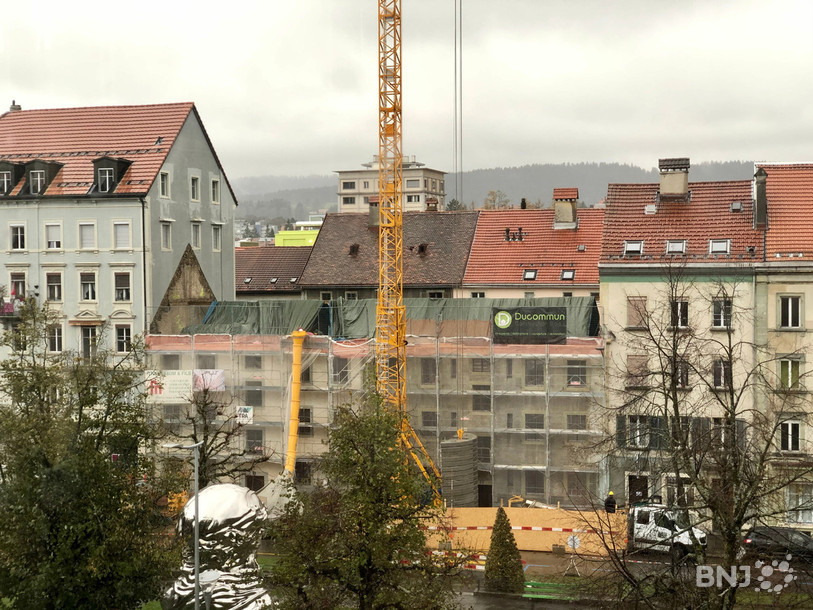 Les travaux ont commencé il y a presque deux semaines avec la toiture qui a été enlevée.