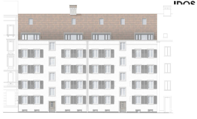 Avec ce rehaussement, les immeubles seront alignés (Photo: O-pus planification).