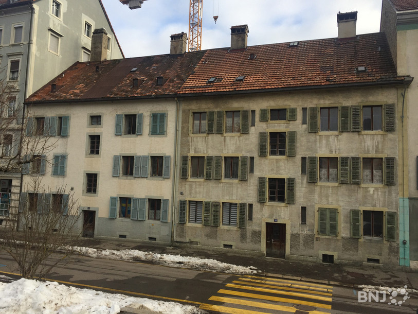Les immeubles avant les travaux. (Photo: O-pus planification).