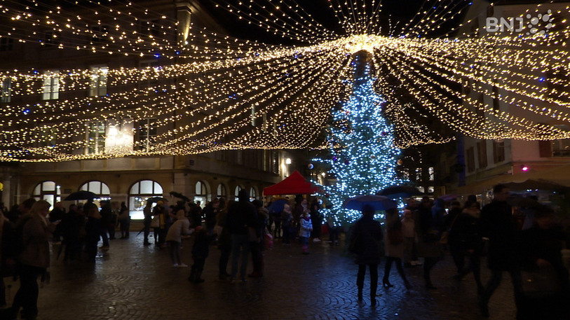 La place des Halles s'illuminera une nouvelle fois. (Photo: archives).