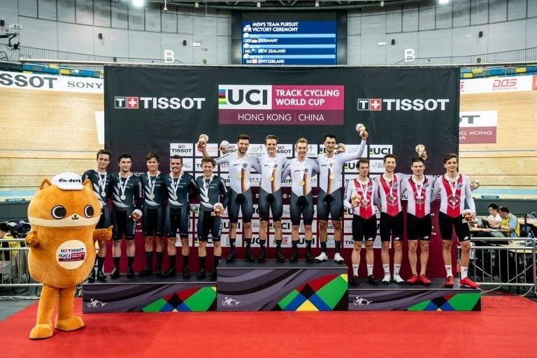 Les Suisses sont montés sur la boîte à Hong Kong vendredi. (photo: ucitrackworldcup )