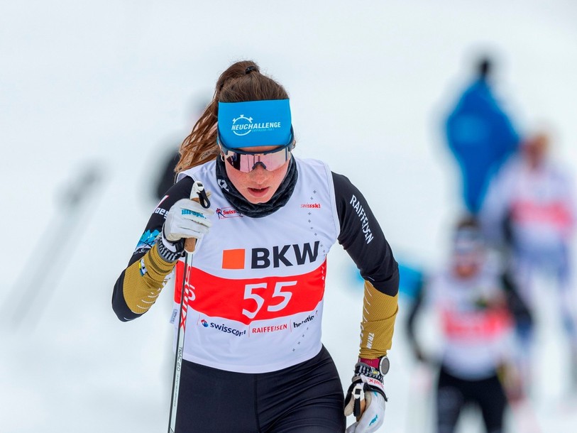 Emma Wüthrich a terminé huitième du sprint. (Steger fotografic)