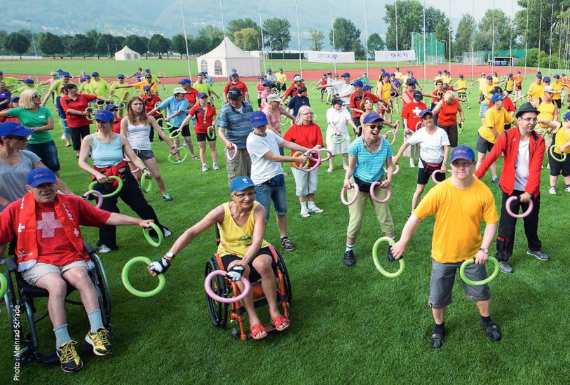 Jacques Walliser a choisi d’illustrer cet entretien avec cette photo prise lors d’une journée sportive de Procap. (Photo : Procap/ Meinrad Schade)