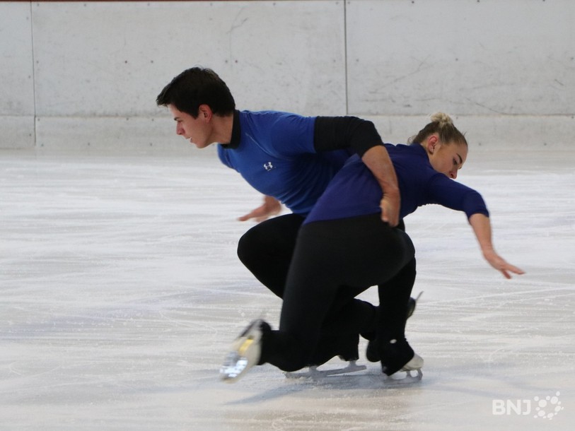 Nicolas Roulet et Alexandra Herbrikova sont les seuls à pratiquer la discipline de couple en Suisse