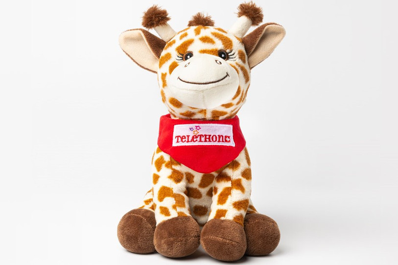 La peluche Josefine, mascotte de la 32e édition du Téléthon suisse (photo : Téléthon).