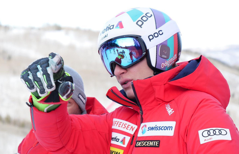 Marco Odermatt a su trouver la bonne ligne vendredi à Beaver Creek (photo : Facebook Swiss Ski).