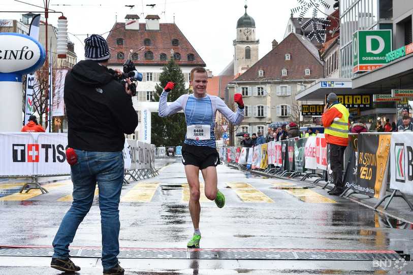 Julien Fleury a fêté une victoire historique sur le Pod chaux-de-fonnier. (Photo: Georges Henz)