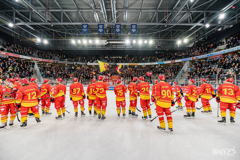 Le HC Bienne caresse l'espoir de valider son billet pour les demi-finales devant son public. (Photo : Jonathan Vallat)