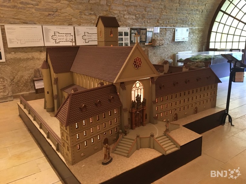 La maquette de l'Abbaye de Lucelle qui a existé pendant plus de six siècles.