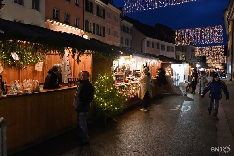 Le marché de Noël s'est déroulé de vendredi à dimanche à Delémont (photo : Georges Henz).