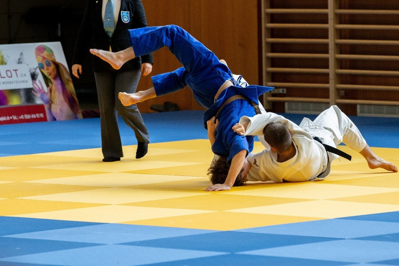 Timéo Morel (en blanc) est devenu champion de Suisse. (Photo : Lionel Benoît)