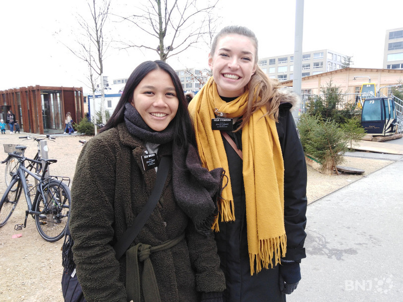Sœur Sorensen (à gauche) et sœur Stenkrona sont en mission à Bienne pour plusieurs mois.