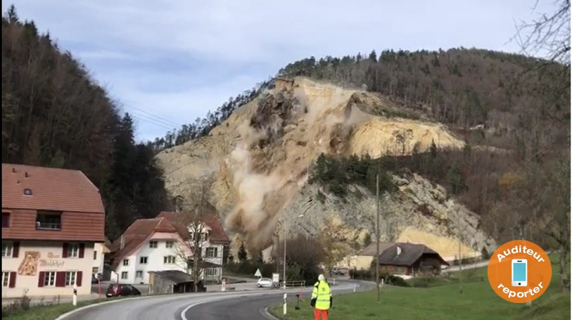 Le dynamitage au sein d'une carrière, ici à Gänsbrunnen, profite largement à l’industrie sucrière suisse. (Photo: Auditeur-Reporter)