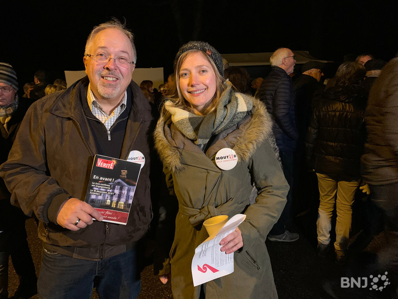 Laurent Coste (à gauche) et Mylène Jolidon sont les nouveaux porte-parole de « Moutier ville jurassienne ».