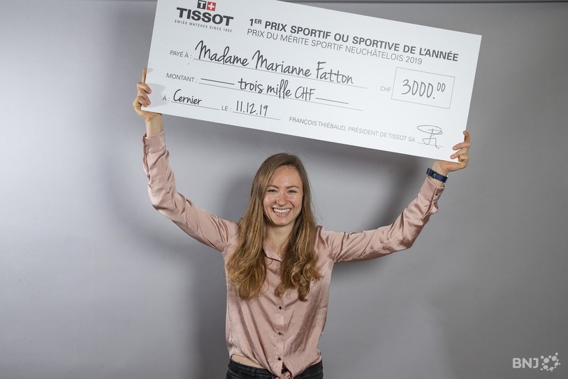 Marianne Fatton avait reçu il y a peu de temps le Prix du mérite sportif. (Photo archives)