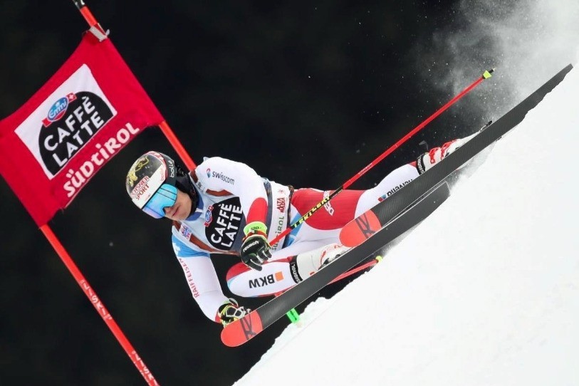 Sans une petite faute, Loïc Meillard aurait remporté la victoire à Garmisch. (Photo: Facebook).
