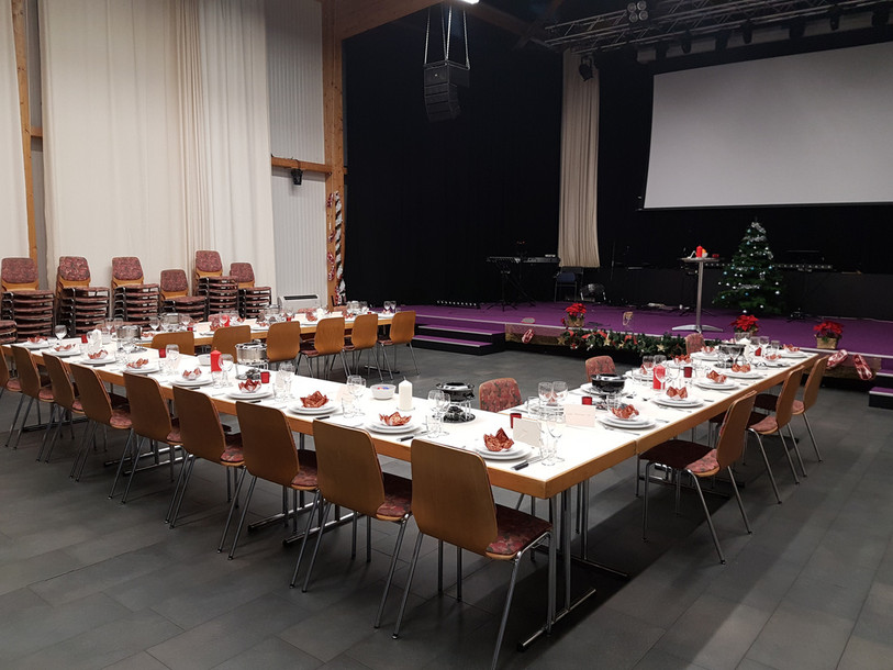 La salle du Gospel Center, à Delémont, accueillera les intéressé-e-s jeudi et vendredi. (Photo : Jonathan Montavon)