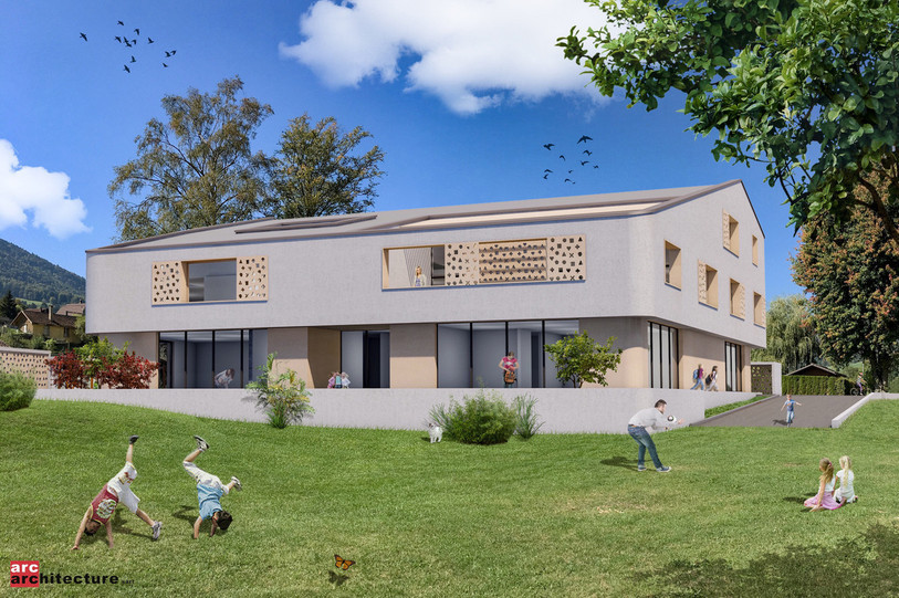 Une illustration du projet de Maison de l'enfance (Image : Arc Architecture)