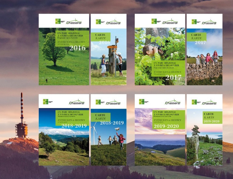 L’année passée, ce sont les clichés des deux lauréats Lekha Gabbarini Diacon, de Colombier, et Julien Ogi, de Tavannes, qui ont constitué les couvertures du Programme annuel et de la carte 2019-2020 du Parc régional Chasseral. (Photo: Parc régional Chasseral)