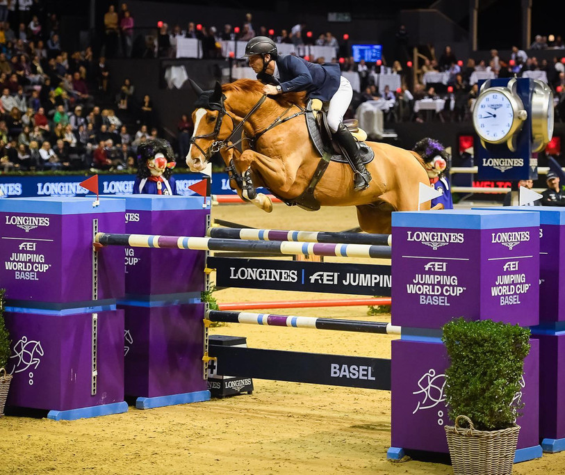 Un succès pour Steve Guerdat et Victorio des Frotards. (Photo: Facebook Longines CSI Basel)