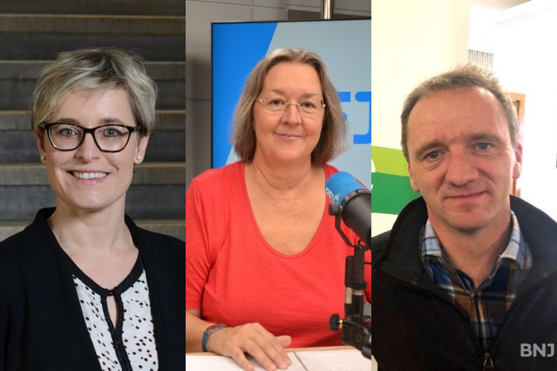 Rosalie Beuret Siess, Anne Seydoux-Christe et Romain Schaer participeront à l'élection partielle du 9 février pour le Gouvernement jurassien.