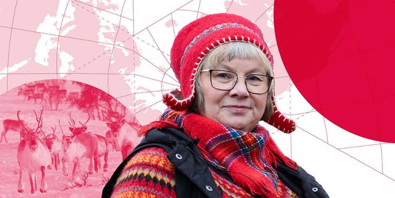 Ellinor Guttorm Utsi, porte parole de sa communauté samie, mène un combat qu'Amnesty International soutient cette année. (Photo : Amnesty International)