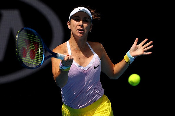 Belinda Bencic a fait le métier lors de son entrée en lice à Melbourne. (Photo: Twitter Australian Open)
