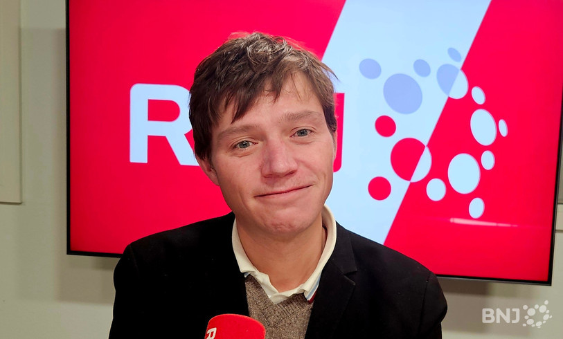 Gabriel Risold, journaliste pour le Courrier du Val-de-Travers, dans « La Matinale ».