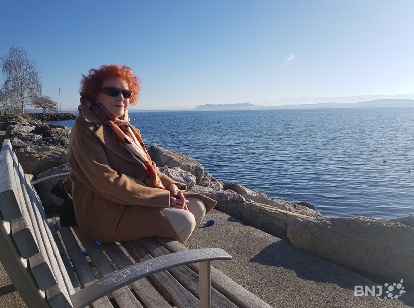 Marie-Antoinette Crelier a emmené Armelle en p'tite vadrouille au bord du lac de Neuchâtel mardi.