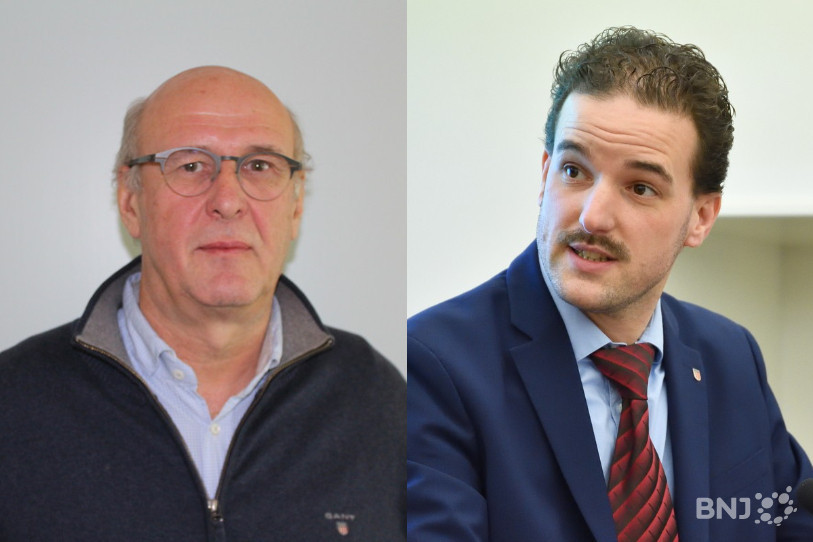 Les députés Jean-Daniel Tschan (à gauche) et Damien Lachat (à droite) quitteront le Parlement jurassien en février.