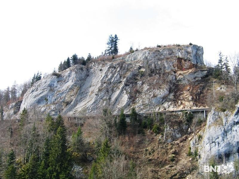 Le secteur du tunnel de La Roche. (Photo: archives)