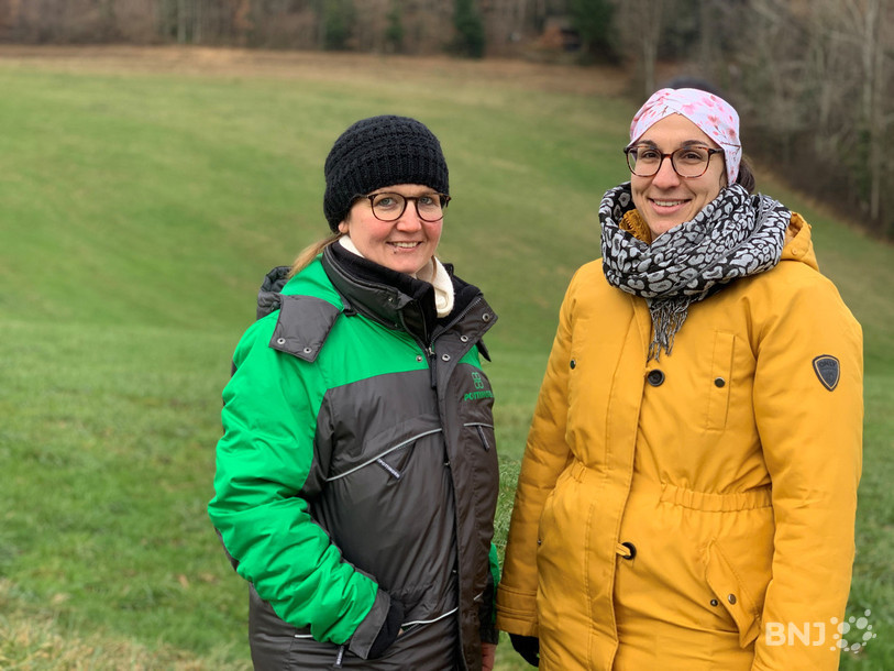 Christa Eggenschwiler (à gauche) et Milena Stebler, deux amies d'enfance qui s'étaient promis de ne jamais quitter Ederswiler, promesse tenue!