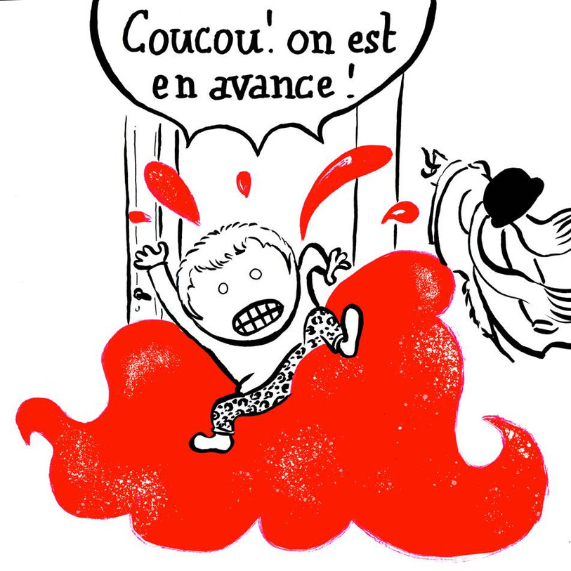 Manon Roland se met en scène dans ses dessins. 
