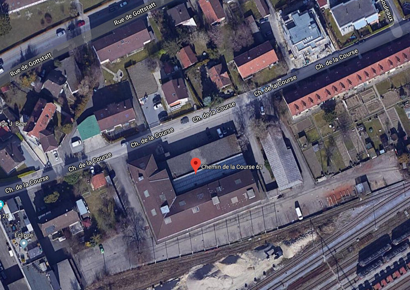 Les matériaux d'excavation à éliminer se trouvent au chemin de la Course 62 à Bienne. ( Photo: Google Maps)