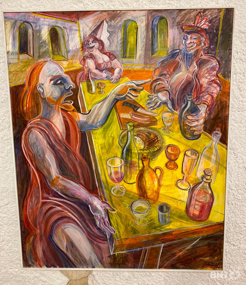 Une des œuvres de Seeberg exposées à la galerie Le Caveau de St-Ursanne.