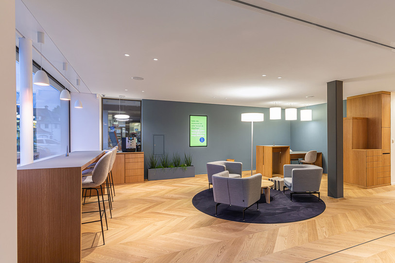La nouvelle succursale de Raiffeisen à Bassecourt sera inaugurée vendredi. (Photo : Banque Raiffeisen Région Delémont).