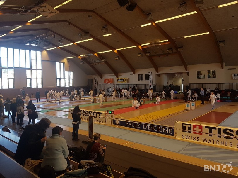 Le pavillon des sports de La Charrière transformé pour l'occasion.