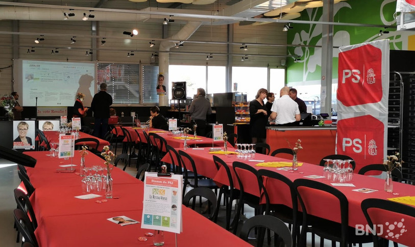 Les partisans de la socialiste se sont donné rendez-vous au Restau-Verso à Delémont.