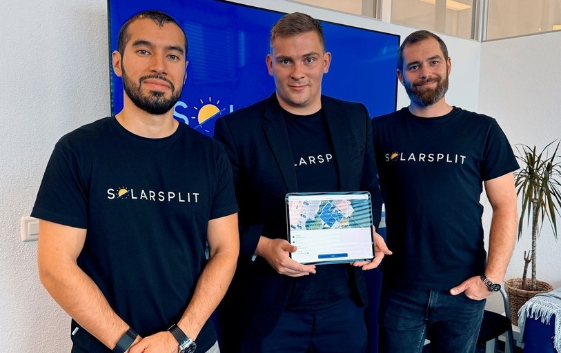 Bryan Umana, Wilfried Josset et Luca Zucchetto, trois des responsables de Solarsplit.