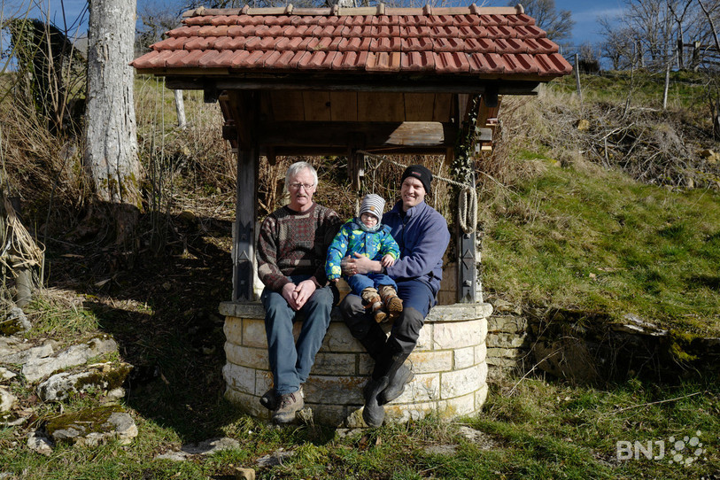 Daniel Bähler et son fils Luc et son petit-fils
