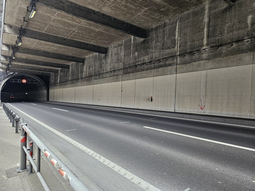 Mise en place d’une circulation bidirectionnelle dans le tunnel des gorges du Seyon les semaines du 30 mars et du 6 avril.