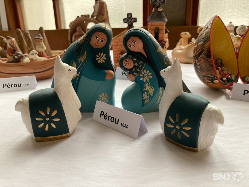 L'une des  200 crèches présentées à l’Église évangélique libre de La Rochette à Neuchâtel jusqu'au 28 décembre.