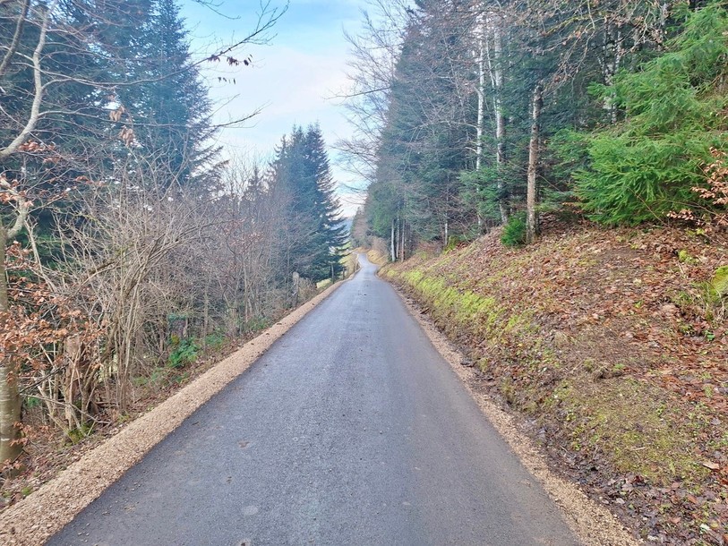 Il est difficile de croiser sur certaines portions de la route entre Biaufond et Les Bois. (Photo: Daniel Hubleur)
