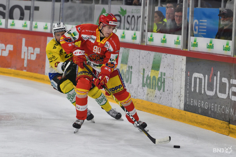 Un succès qui fait du bien pour le HC Bienne de Janis Moser. (Photo : archives)